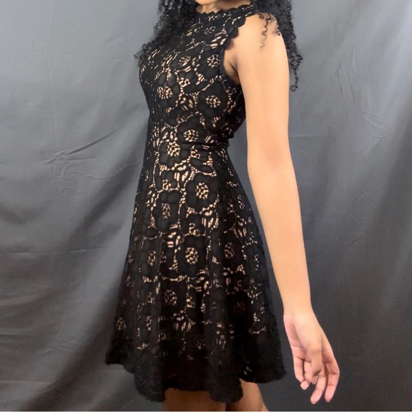 Jodi Kristopher Black Lace Cocktail Dress - Picture 2 of 3